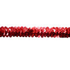 Κόκκινη διακοσμημένη με χάντρες περιποίηση κορδελλών τσεκιών τεντωμάτων GZ003 OEKO